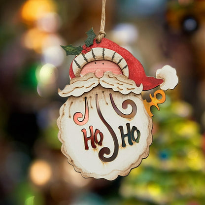 BW Ho Ho Whiskers Santa Ornament