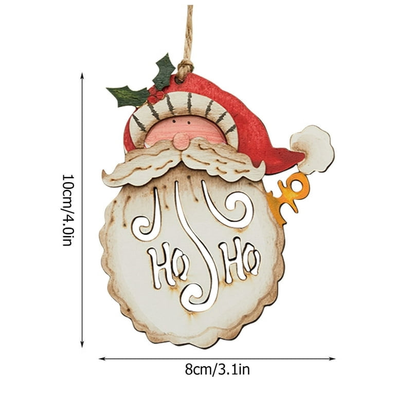 BW Ho Ho Whiskers Santa Ornament