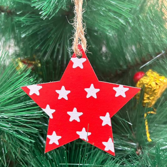 BW Radiant Red Ornaments- Star