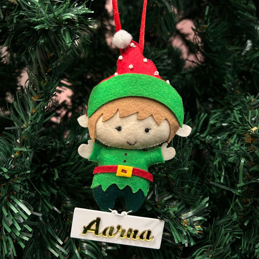 BW Elf Felt Ornament