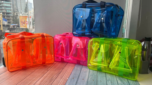 Neon Transparent Jelly Tote bag for Kids and Adults