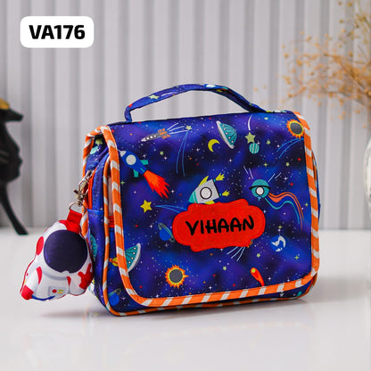 Customize Multipurpose cartoon themes  bag with Keychain for kids