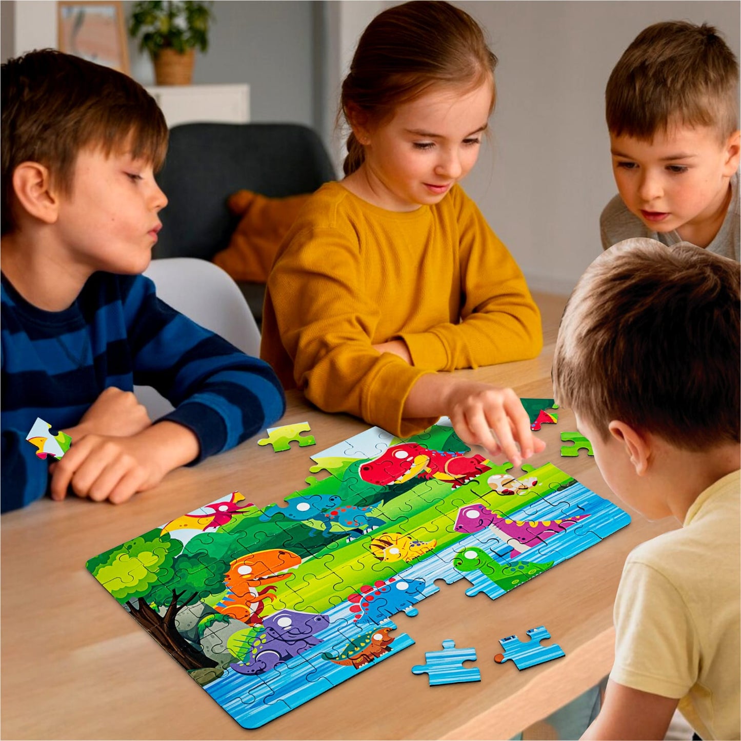 Dino World 3-in-1 Activity Puzzle