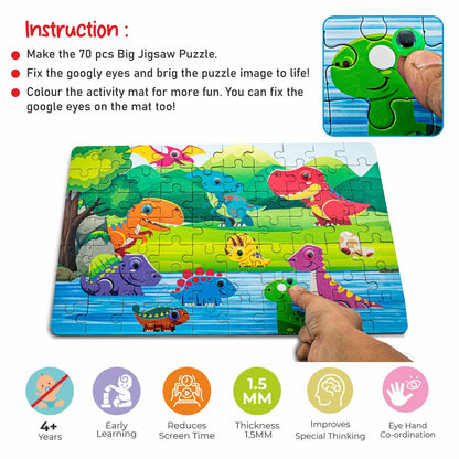 Dino World 3-in-1 Activity Puzzle