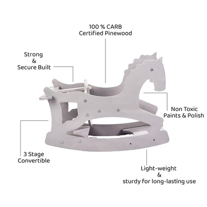 3 in 1 Rocking Horse | High Chair | Montessori Table & Chair Set