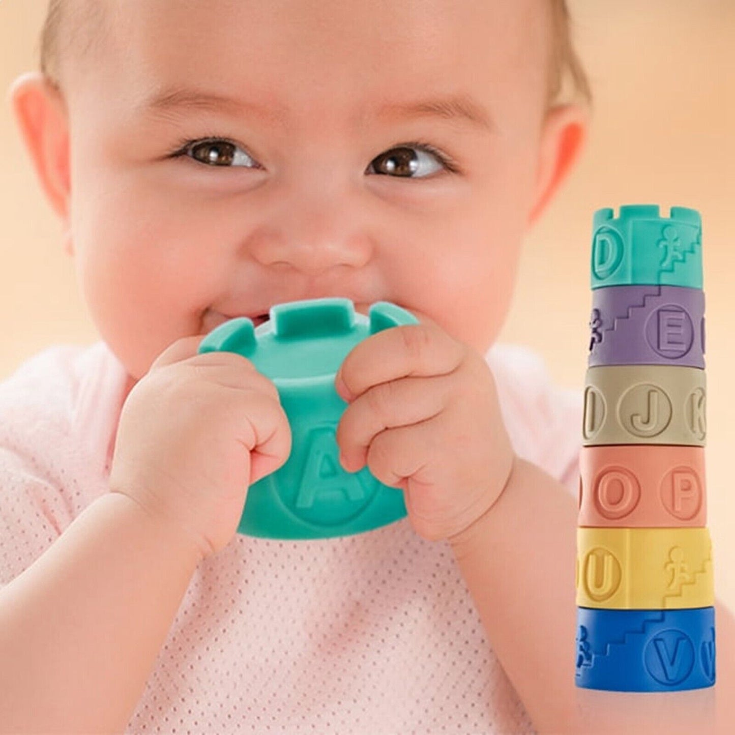 Montessori Stacking Toy Stem Building Blocks