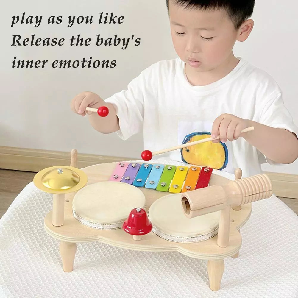 Percussion Musical Instruments Combination Set For Toddler