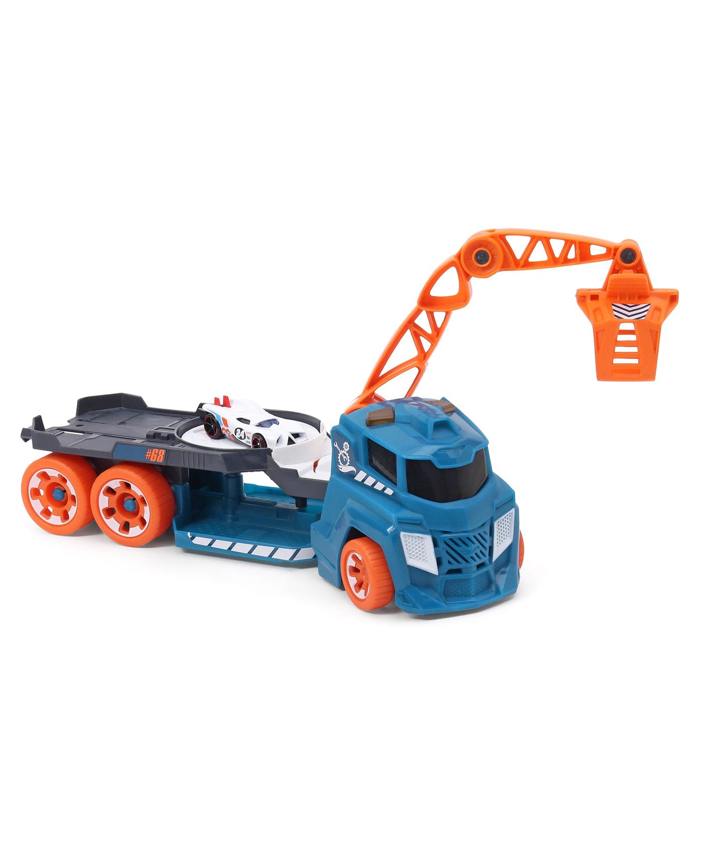 Hot Wheels Spinning Sound Crane Playset with Toy Car