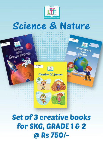 Science & Nature Set of 3 Creative Books