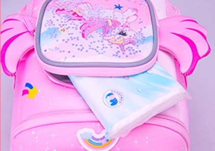 3D Unicorn Design Large Capacity School Bags